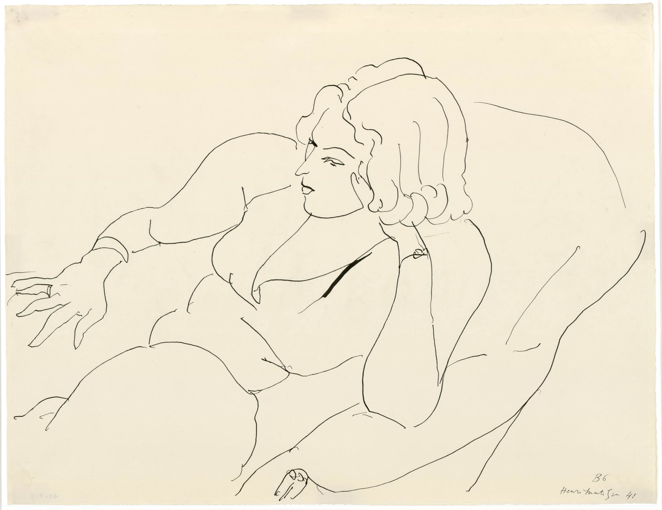 Henri Matisse Femme accoudée sur le brasd'un fauteuil