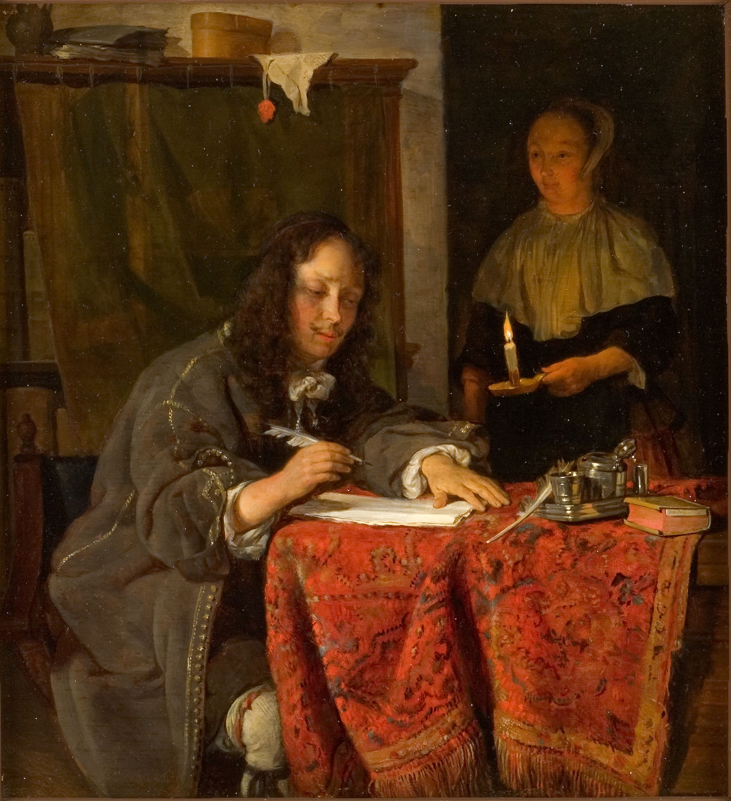 Gabriel Metsu Jeune homme écrivant