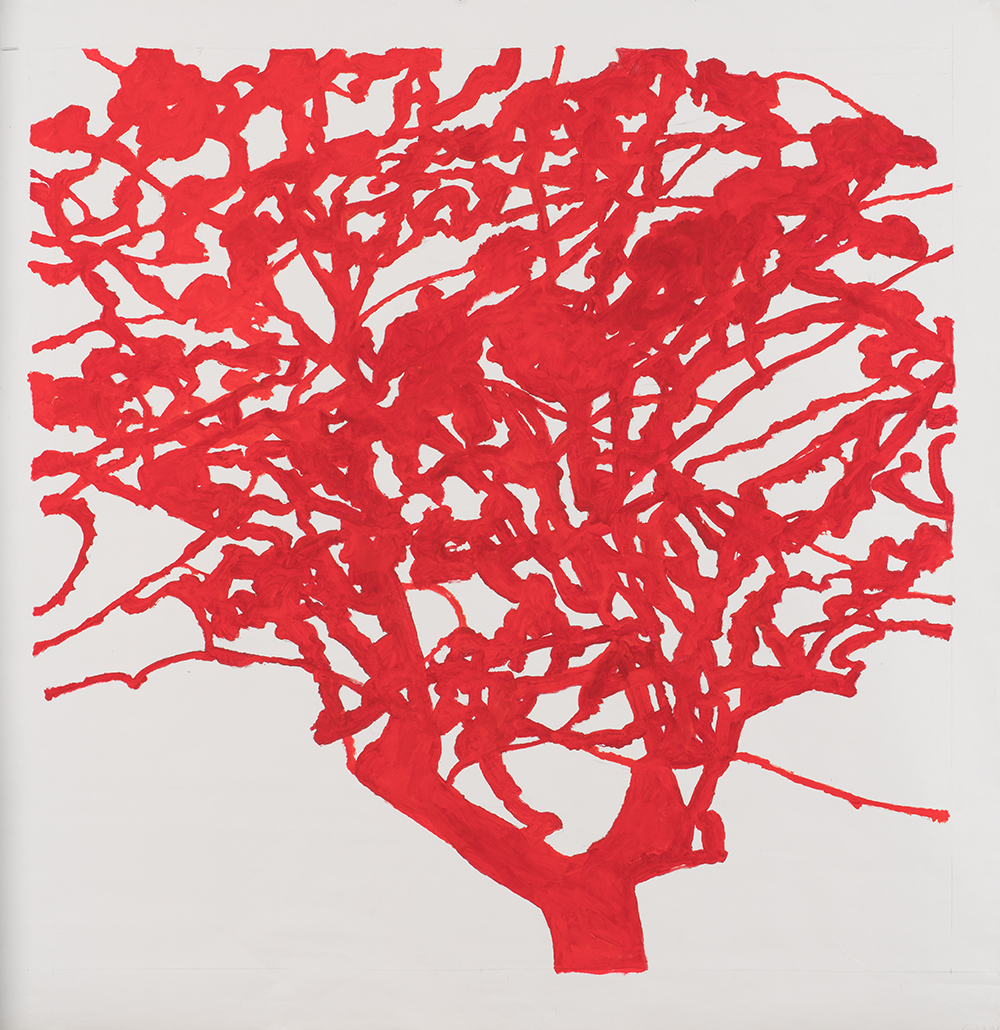 Alexandre Hollan, Dans l’arbre, 2011, acrylique sur toile Musée Fabre Montpellier