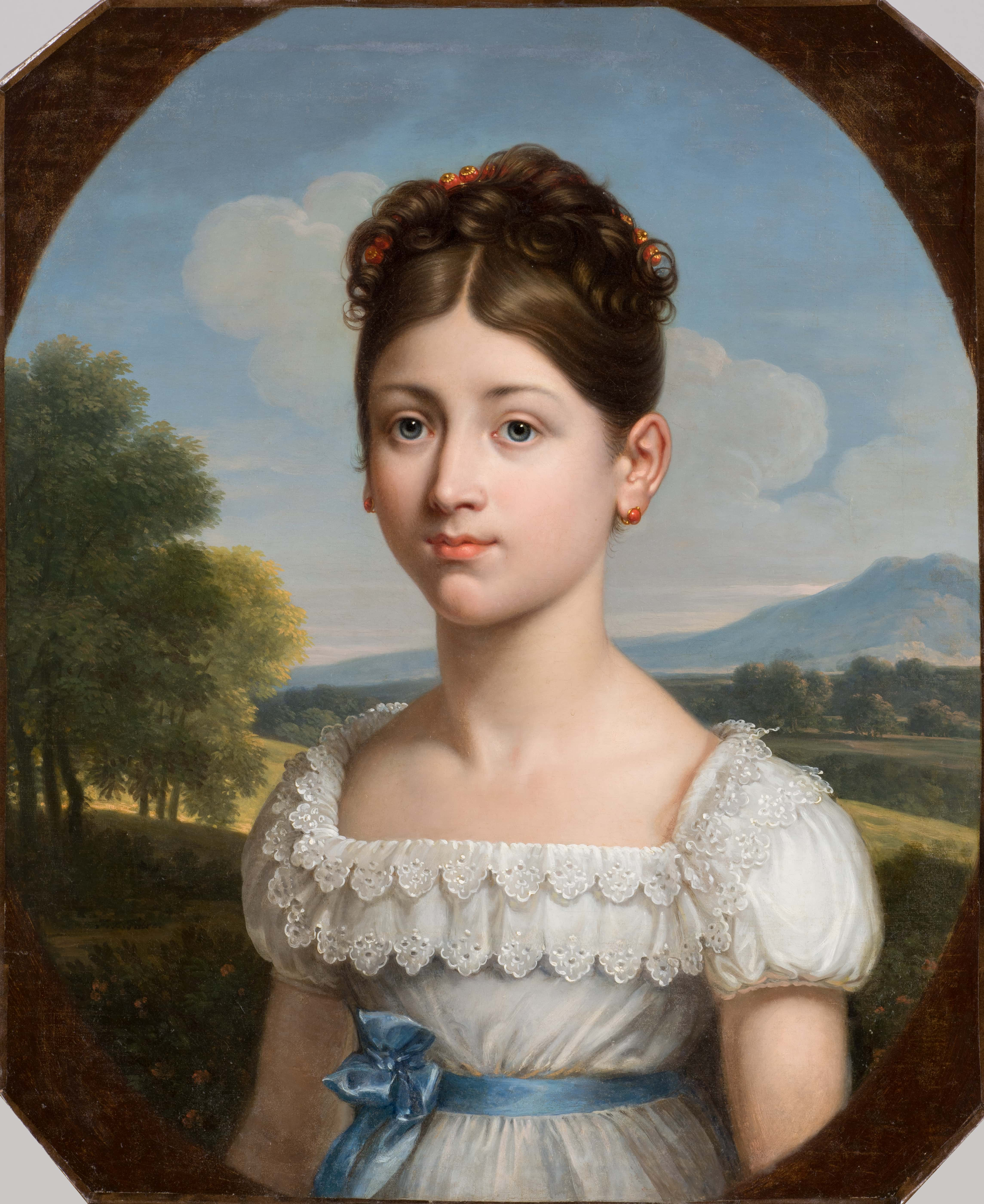 François-Xavier Fabre Fabre, Portrait de Caroline Scitivaux Musée Fabre Montpellier