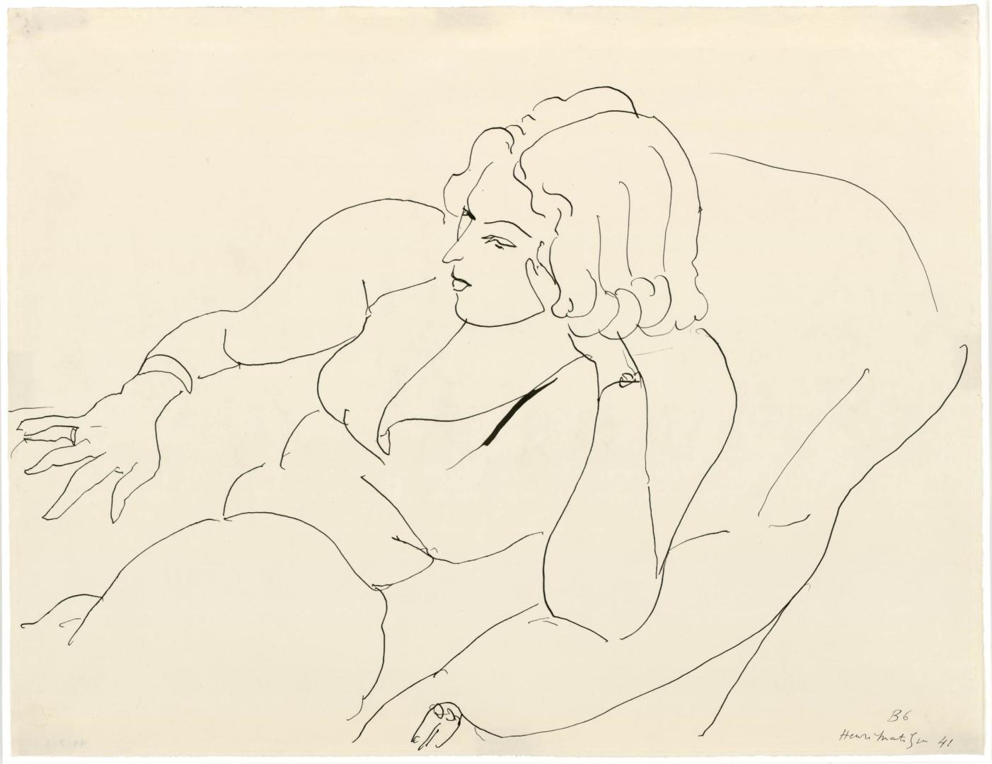 Matisse Femme accoudée