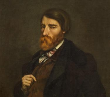 Portrait d'Alfred Bruyas, avec sa barbe significative, par Gustave Courbet